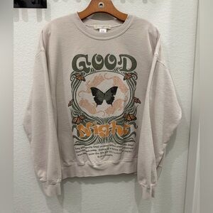 Urban Outfitters Beige Graphic Sweater